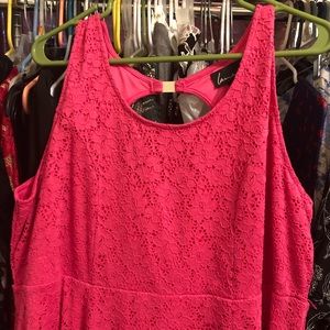 Pink color short dress